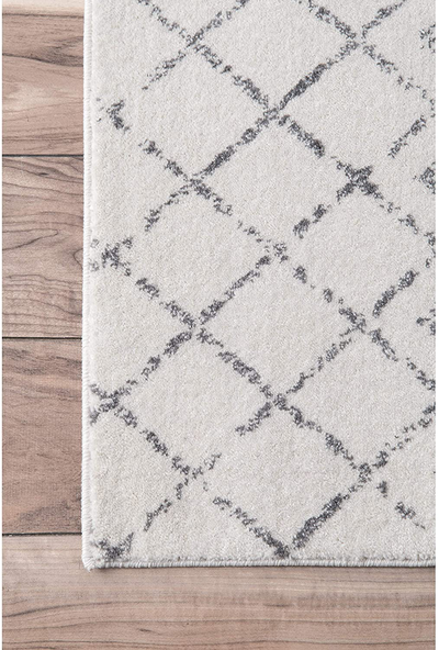 nuLOOM Moroccan Blythe Accent Rug, 2' x 3', Grey/Off-white