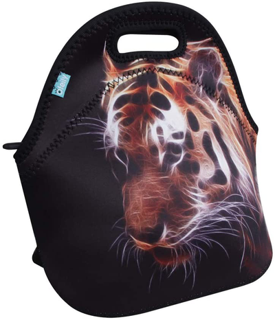 Lunch Tote, OFEILY Lunch boxes Lunch bags with Fine Neoprene Material Waterproof Picnic Lunch Bag Mom Bag (Tiger)