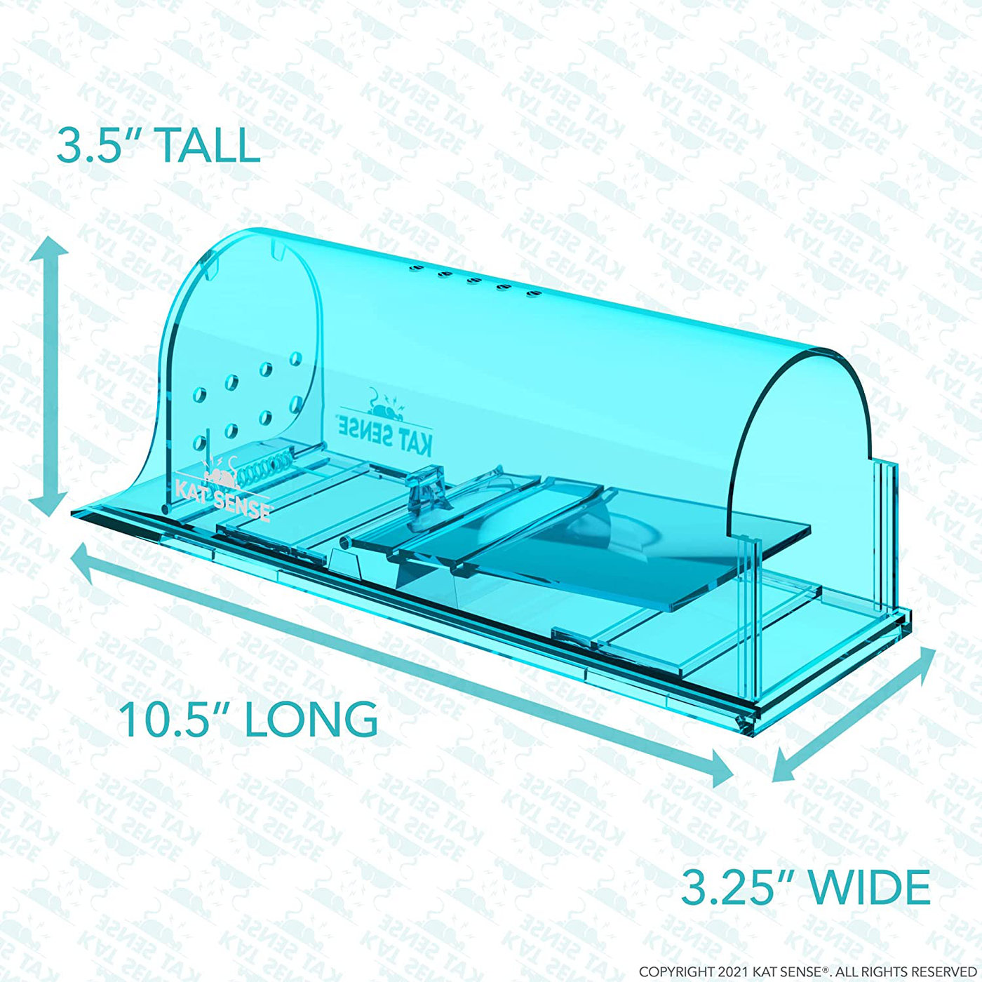 Large Humane Rat Traps, Set of 2, Catch and Release Chipmunks Into The Wild, Cruelty Free, Live Capture Plank Trap, Smart No Kill Rodent House Cage, A Friendly Pest Control Solution