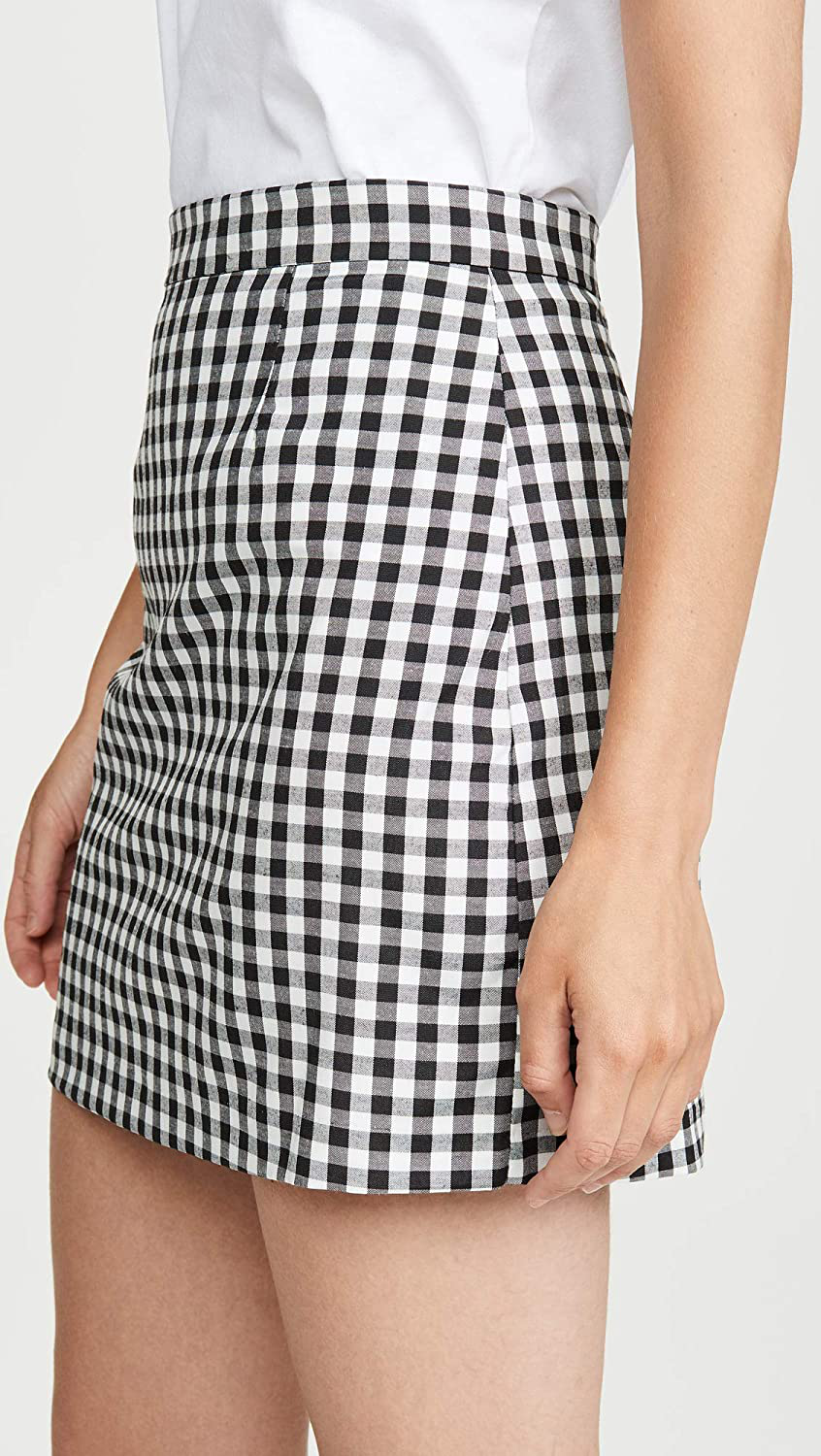 BB DAKOTA Women's Check Yo Self Gingham Skirt