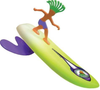 Surfer Dudes Wave Powered Mini-Surfer and Surfboard Toy - Donegan Doolin - Old Version
