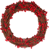 WILLBOND 64 Feet 30 Packs Ply Pip Berry Garland for Christmas Winter Indoor Outdoor Decor Head Wreaths Wedding Crowns (Red)