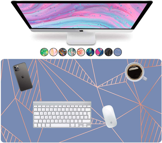 French Koko Large Mouse Pad, Desk Mat, Keyboard Pad, Desktop Home Office School Essentials College Cute Decor Big Extended Laptop Protector Computer Accessories Pretty Mousepad Women Girls XL