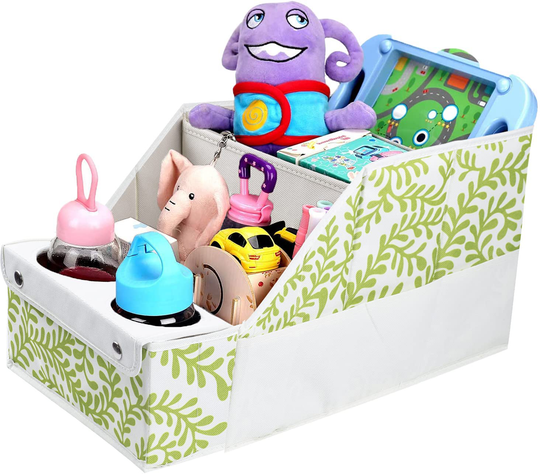 Collapsible Front & Backseat Car Organizer with Movable Divider