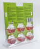 BEAPCO 10036 Prefilled Fruit Fly Traps, 6-Pack, Red