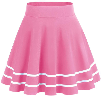 DRESSTELLS Skirt for Women Mini Skirts Versatile A-line Basic Stretchy Flared Skater Skirt