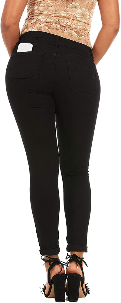 COVER GIRL Women's Perfect Mid Rise Comfy Skinny Jeans