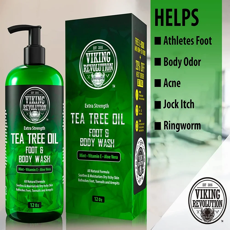 Tea Tree Oil Body Wash - Anti-fungal Athlete's Foot Toenail Fungus & More