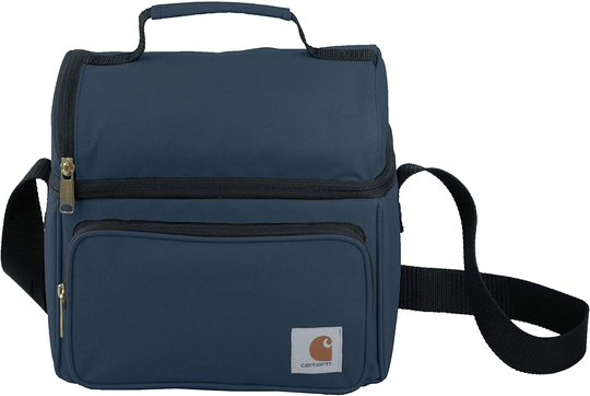 Carhartt Deluxe Dual Compartment Insulated Lunch Cooler Bag, Navy