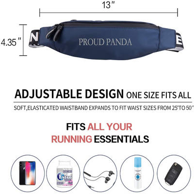 Sport & Travel Adjustable Water Resistant Anti-Slip Reflective Waist Pack