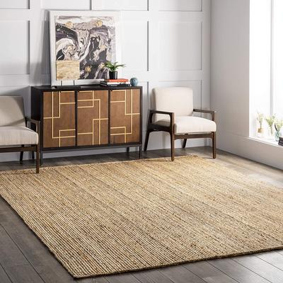 nuLOOM Rigo Hand Woven Jute Accent Rug, 2' 3" x 4' Oval, Natural