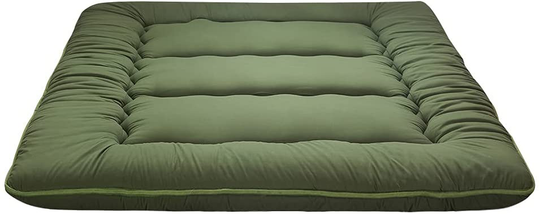 Futon Mattress Twin Size Japanese Floor Mattress, Thicken Tatami Mat Sleeping Pad Roll Up Mattress Guest Mattress Foldable Couch Bed Mattress Pad, Green