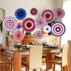 Patriotic Decorations Indoor Outdoor Hanging Paper Fans