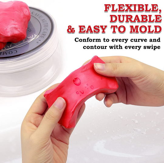 TAKAVU Car Clay Bar 2 Pack 100g, Premium Medium Grade Material, Auto Detailing Magic Clay Bar Cleaner for Cleaning Cars, RV, Boats and Bus