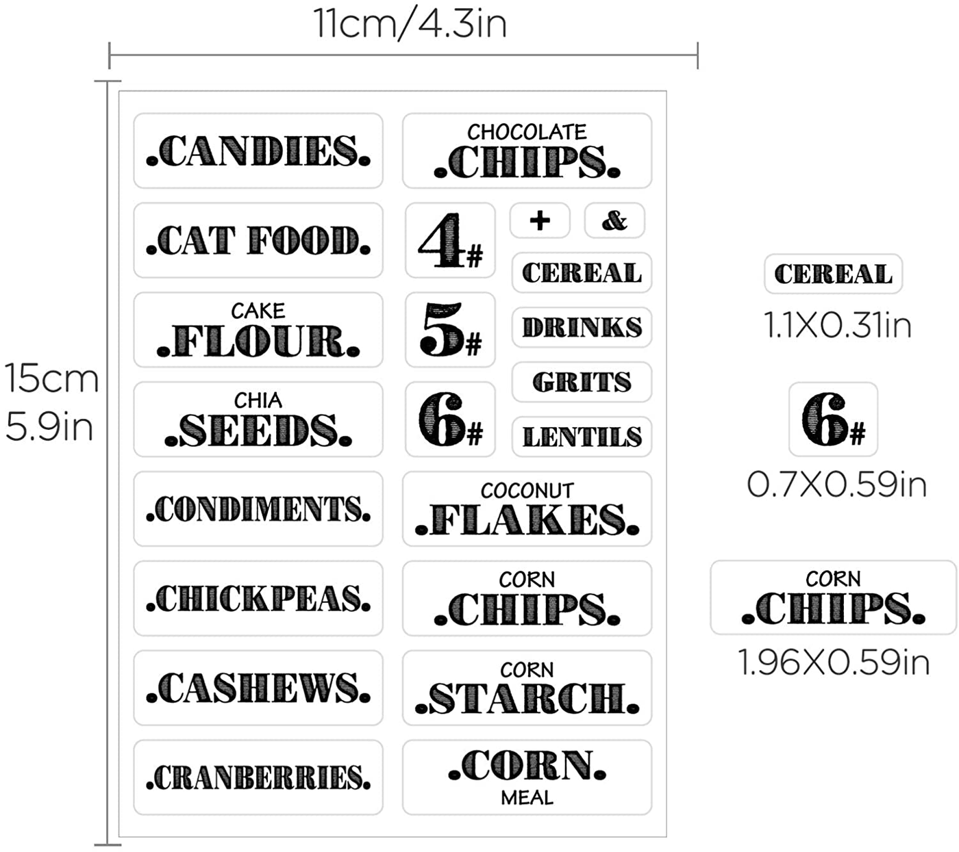 LUTER 132 Pcs Food Pantry Label Stickers and 32 Pcs Blank Labels, Waterproof Removable Kitchen Labels Decals for Pantry Cabinet Organization Storage