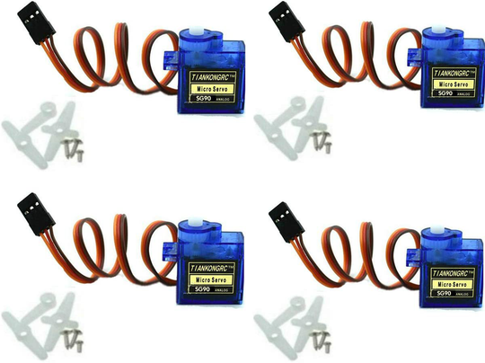 10Pcs SG90 9g Micro Servos for RC Robot Helicopter Airplane Controls Car Boat