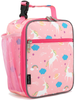 FlowFly Kids Lunch box Insulated Soft Bag Mini Cooler Back to School Thermal Meal Tote Kit for Girls, Boys, Unicorn