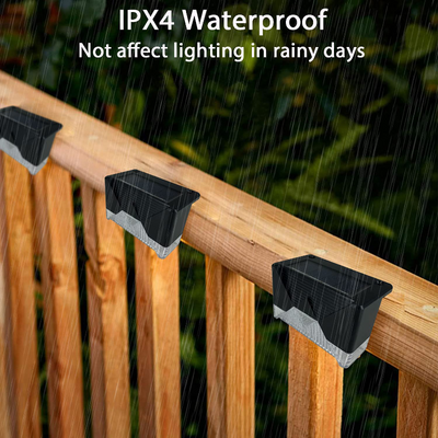 4 Pack Outdoor Waterproof Solar Deck Lights 
