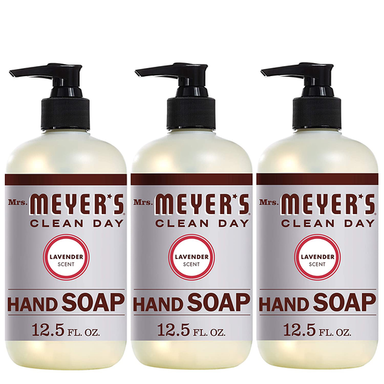 Mrs. Meyer's Clean Day Liquid Hand Soap Refill, Cruelty Free and Biodegradable Hand Wash Formula Made with Essential Oils, Lavender Scent, 33 oz