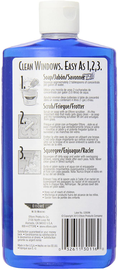 Ettore 30116 Squeegee-Off Window Cleaning Soap, 16-ounces