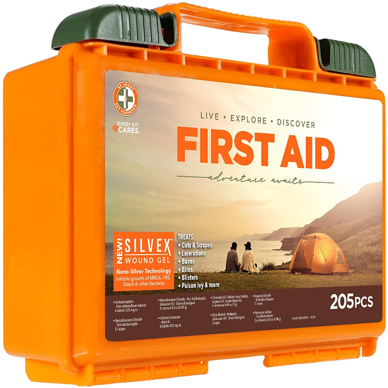 202 Piece Be Smart Get Prepared First Aid Kit