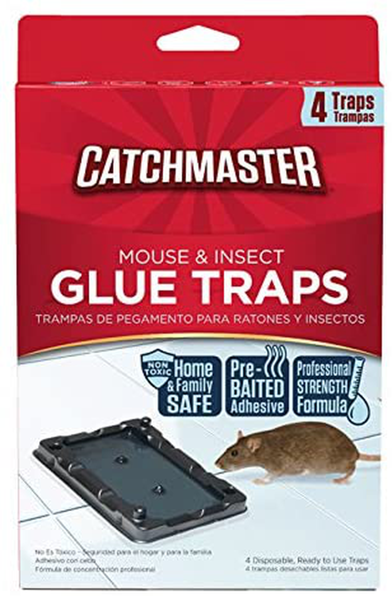 Catchmaster Mouse & Insect Professional Strength Glue Traps - Non Toxic