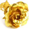 24K Gold Foil Rose With Love Base