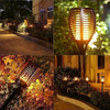 Outdoor Solar Torch Lights, Upgraded Waterproof Solar Powered Landscape Spotlights Patio Decoration
