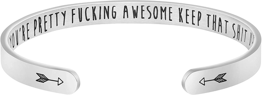 Joycuff Inspirational Bracelets for Women Mom Personalized Gift for Her