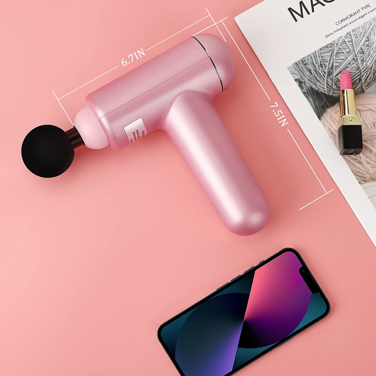 Handheld Therapy Massaging Gun for Neck Back Pain Relief with 6 Speeds and USB Charging