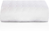 SUPERIOR Quilted Microfiber Mattress Pad Protector Cover, Hypoallergenic, Soft Quilted Fabric, Fully Elasticized Deep Pocket Skirt Accommodates 16-inch Mattress, White, Twin Size