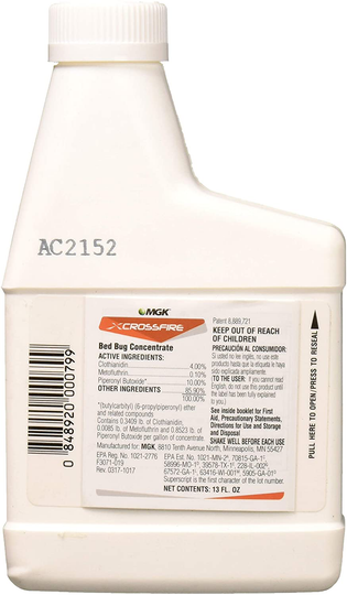MGK 1852 Crossfire Concentrate 13oz Insecticide, 13 oz, Clear