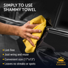 2 Pack Super Absorbent Premium Mini Chamois Cloth With Bonus Shammy Towel 