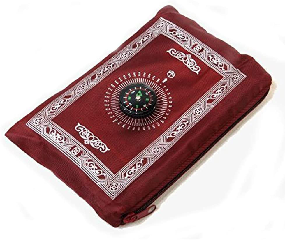 Muslim Prayer Carpet, Muslim Travel Prayer Mat, Travel Compass Islamic Prayer Rug with Compass, Islamic Prayer Rug, Portable Muslim Prayer Blanket, Muslim Penguin Bathroom Decor