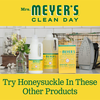 Mrs. Meyer's Clean Day Liquid Hand Soap, Cruelty Free and Biodegradable Hand Wash Formula Made with Essential Oils, Honeysuckle Scent, 12.5 oz - Pack of 3