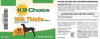 K9 Choice Milk Thistle for Dogs 100 mg - Dog Liver Supplement - 60 Capsules