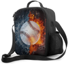 Holder Insulated Cooler Reusable Ice Packs For School Lunch Boxes Lunch Tote Food Storage Bag Ice Fire Football Basketball Boys Girls