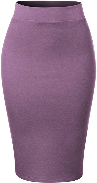 MixMatchy Women's Casual Classic Bodycon Pencil Skirt