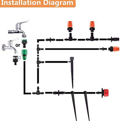 50Ft Automatic Micro Drip Irrigation Kit For Garden 