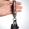 Genuine Leather Car Key Chain Suit for Chevrolet Car Logo Keychain Suit for Chevrolet Chevy Car Suburban Tahoe Malibu Camaro Cruze Equinox Sonic Key Chain Keyring Styling Decoration Accessories(Brown)