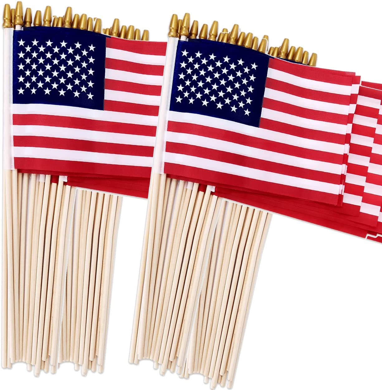 Multi-Pack - 4x6 Inch American Flags on Sticks