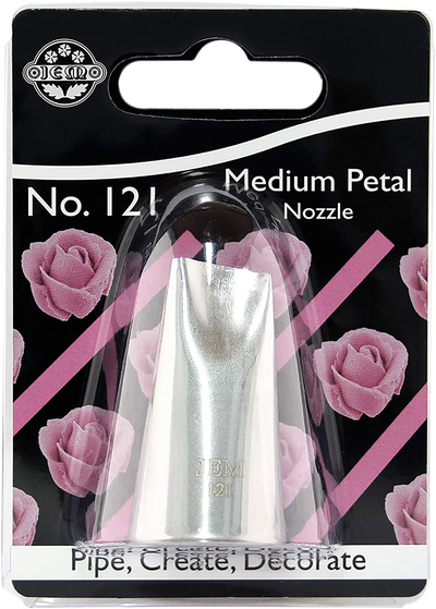 JEM Large Petal/Ruffle Piping Nozzle-Cake Decorating Tip #116, Standard, Silver