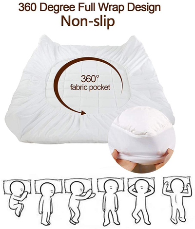 MEROUS Twin Size Mattress Pad - Pillow Top Quilted Mattress Cover,Mattress Protector Cotton 8-21" Deep Pocket Cooling Mattress Topper