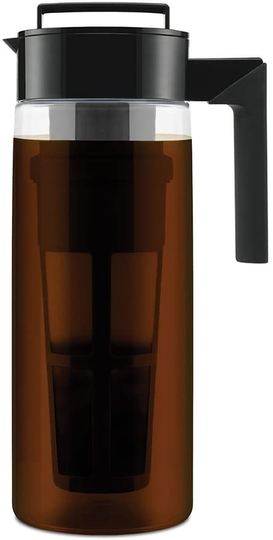 Takeya Patented Deluxe Cold Brew Coffee Maker, Two Quart, Black