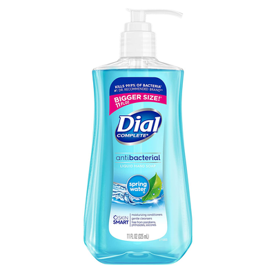 Dial Antibacterial Liquid Hand Soap, Spring Water, 11 Ounce (Pack of 4)