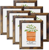 PETAFLOP 8.5x11 Picture Frame Rustic Certificate Frames Wall Tabletop Display Horizontally or Vertically, 7 Pack