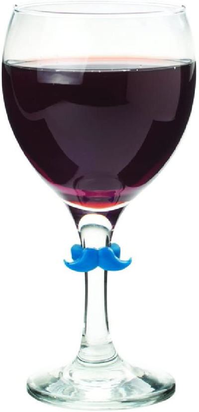 Joie 6pc Mustache Wine Charms