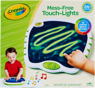 My First Crayola Touch Lights, Musical Doodle Board, Toddler Toy, Gift, White, Green