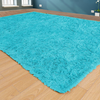 WETOWE Super Soft Fluffy Shag Area Rugs for Living Room, 6x9 Feet, Blue Shaggy Floor Carpet for Bedroom, Modern Indoor Fuzzy Plush Area Rugs for Girls Boys Nursery Room Dorm Decor