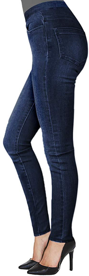 H&C Women Super Stretch Skinny Pull on Pant with Petite Regular and Long Inseam